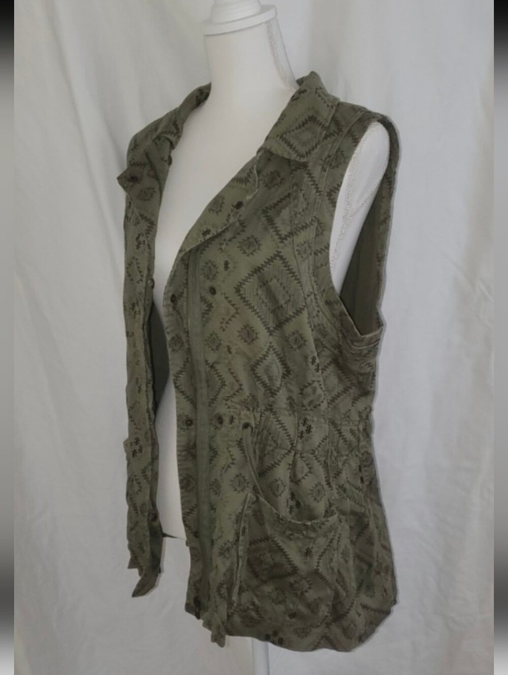 Green Vest Jolt Brand Top Size Large Women's Vest Size L Women's Clothing y2k - Picture 10 of 12